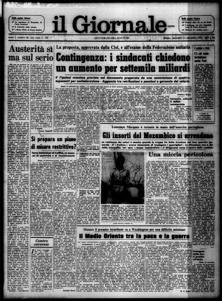 Il giornale nuovo : quotidiano del mattino